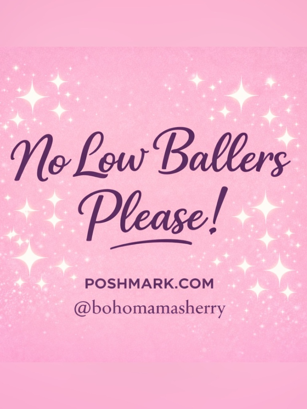 Pink 'No Low Ballers Please' Graphic Print